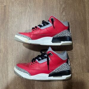 Jordan Red and Black Athletic Shoes